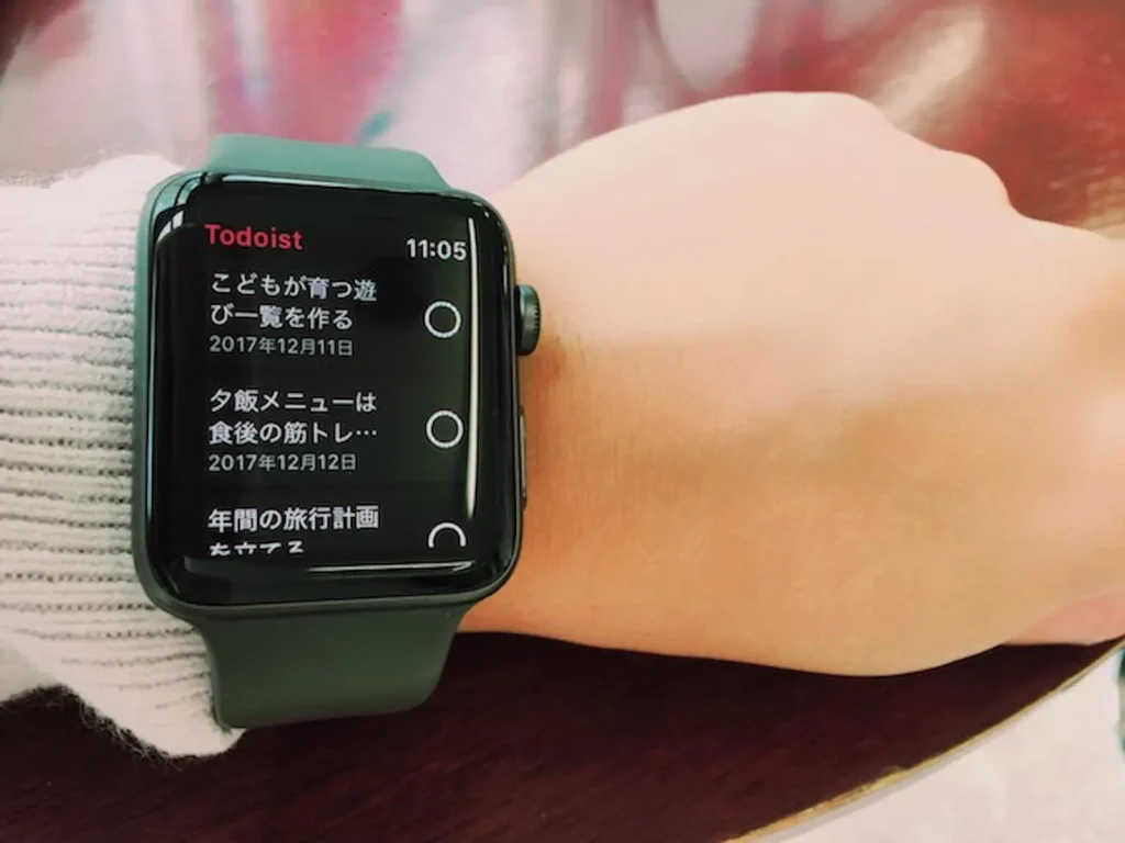 Apple WatchのTodoist画面